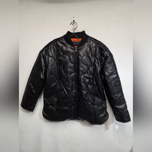 Wilsons Leather G III Apparel Group Faux Leather Oversized Quilted Jacket Small - Picture 13 of 14